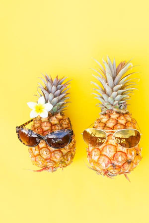 To ananas med solbriller poster - Plakatbar.no