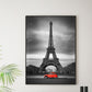 Tour Eiffel et voiture rouge - Poster - Plakatbar.no