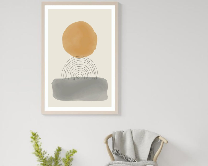 Trendy abstract hand painted poster - Plakatbar.no