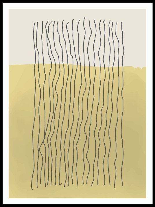 Trendy abstract hand painted poster 2