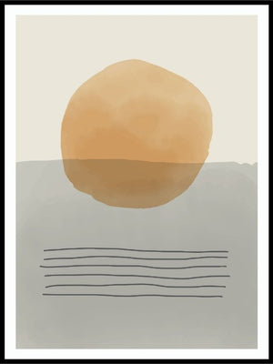 Trendy abstract hand painted poster 3 - Plakatbar.no