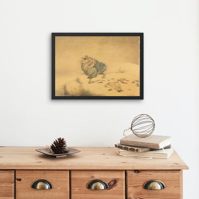 Trollkjerringer som sloss, Theodor Kittelsen - Poster - Plakatbar.no