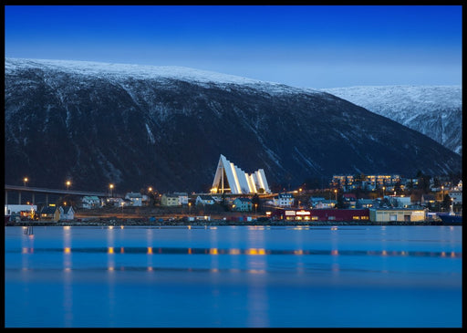 Tromsø by og Ishavskatedralen - Plakat - Plakatbar.no