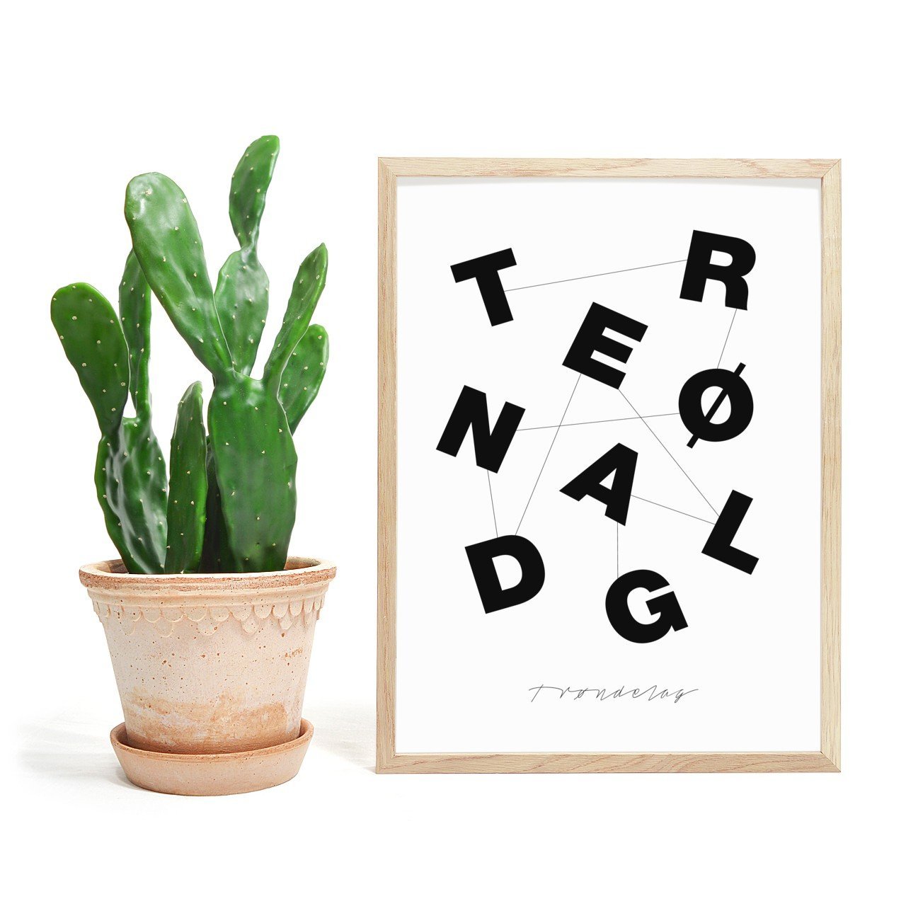 Trøndelag - Typografi Plakat - Plakatbar.no