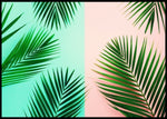 Tropical palm leaves poster - Plakatbar.no