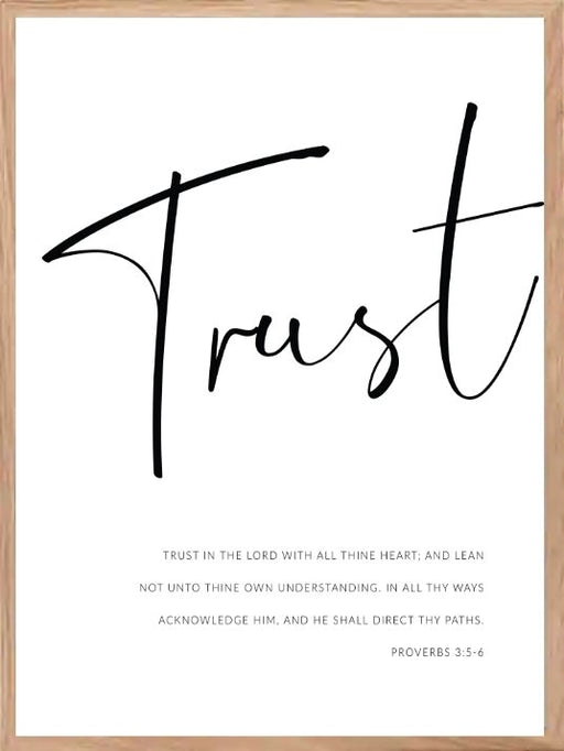 Trust - Typografiplakat - Plakatbar.no