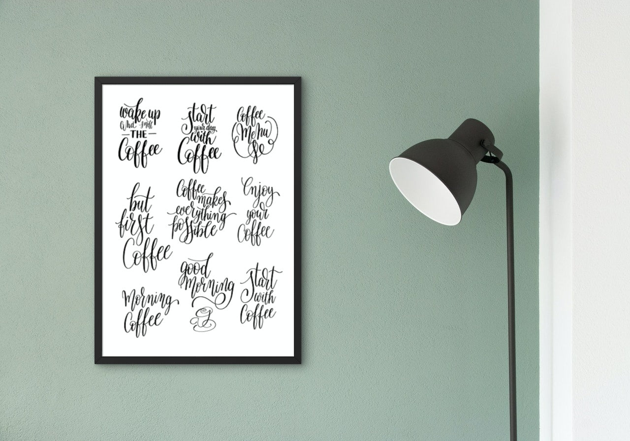 Ulike kaffesitater - Plakatbar.no