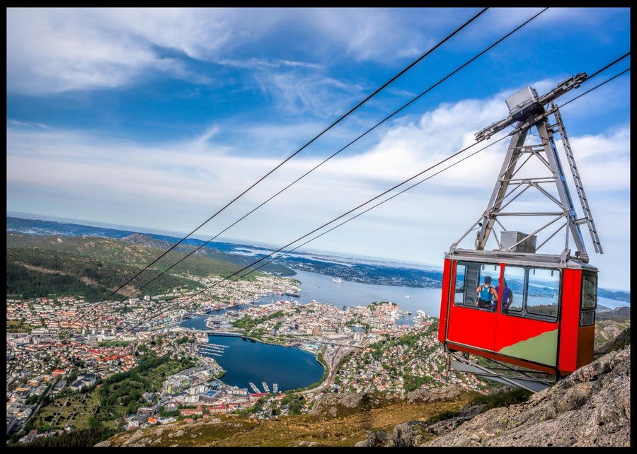 Ulriksbanen in Bergen - Poster