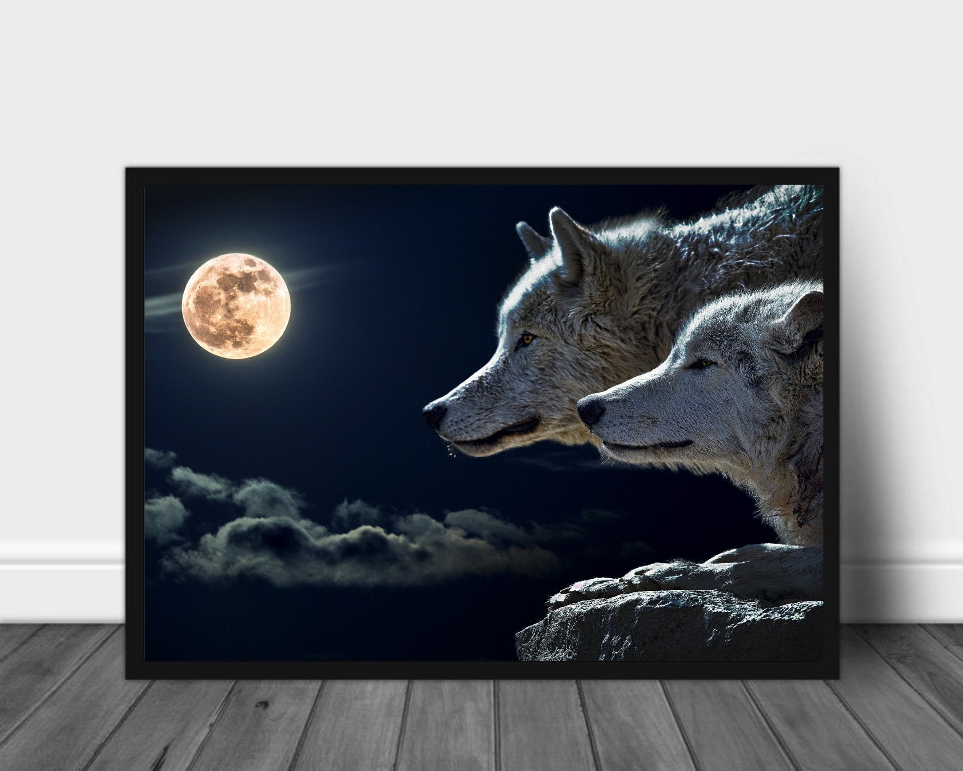 Ulver og månen - Plakatbar.no
