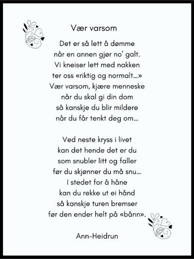 Vær varsom - Plakatbar.no