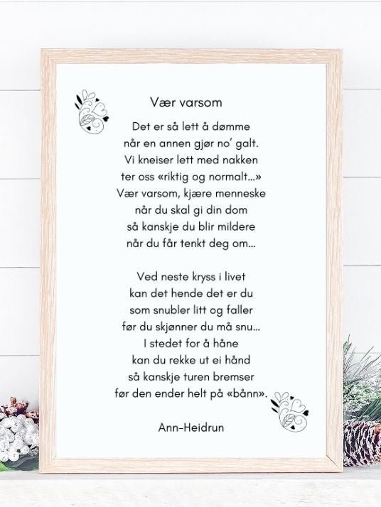 Vær varsom - Plakatbar.no