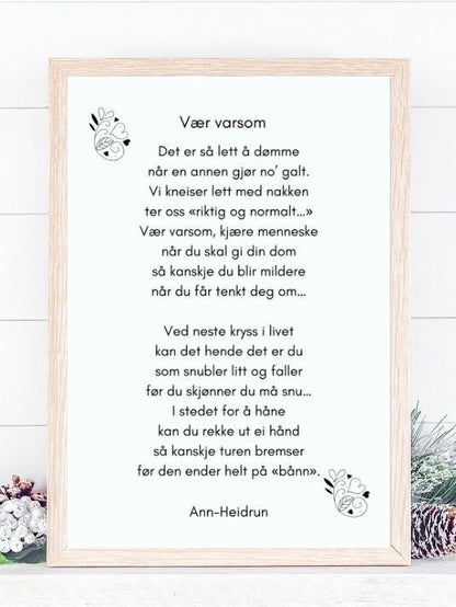 Vær varsom - Plakatbar.no