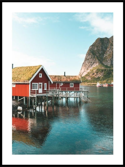 Vakker Rorbu Plakat - Plakatbar.no