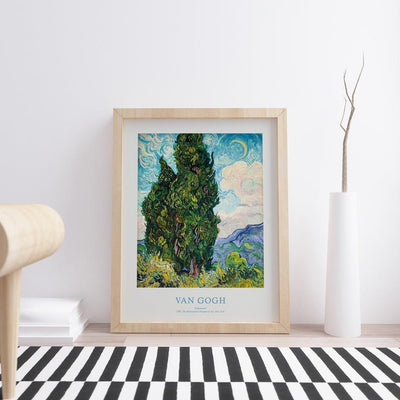 Van Gogh Cypresses Poster - Plakatbar.no