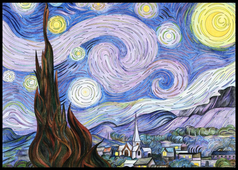Van Gogh "Starry Night" - Plakat