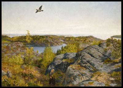 Vårdag ved havet, Theodor Kittelsen - Poster - Plakatbar.no