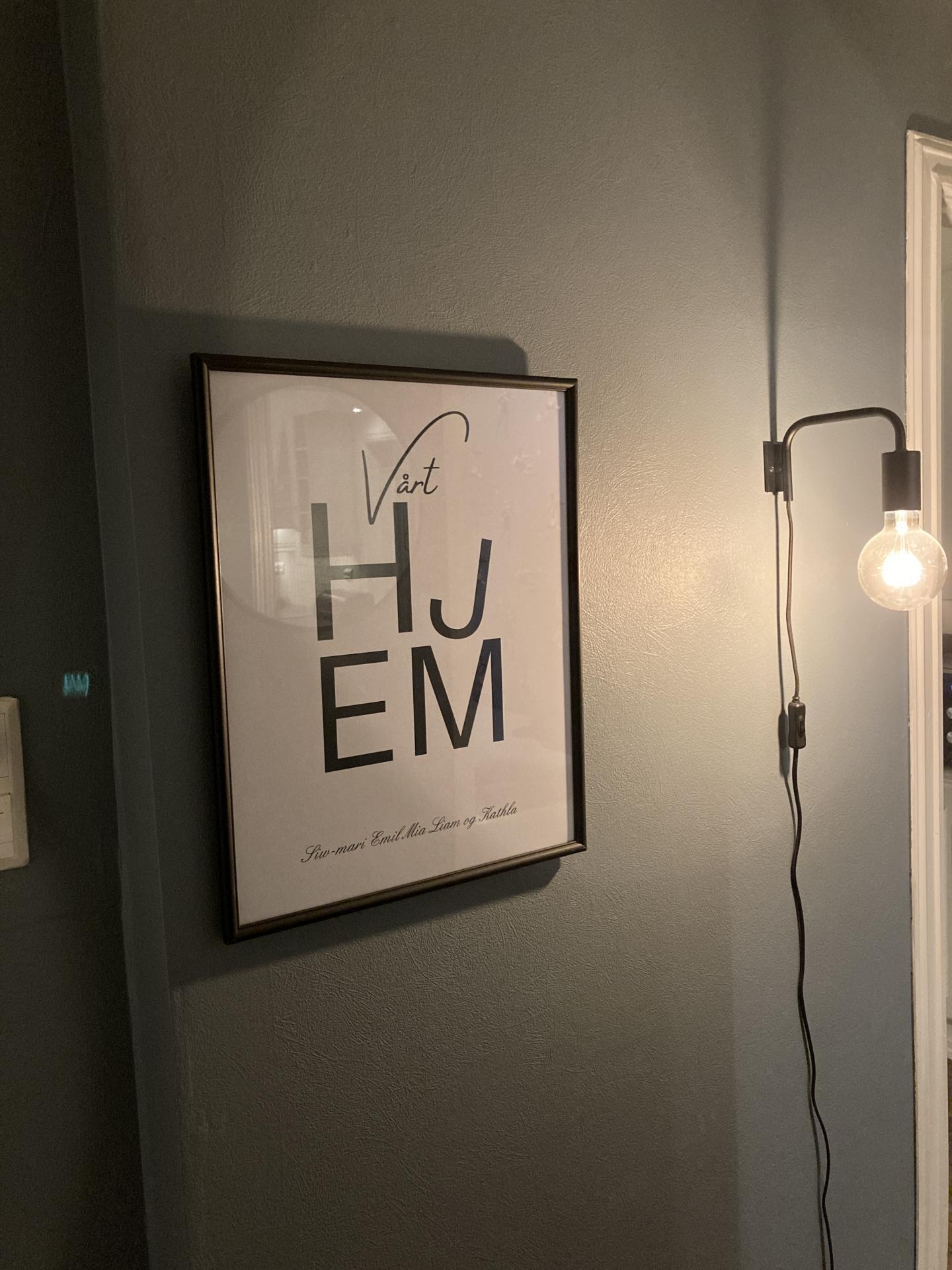 Vårt hjem - plakat - Plakatbar.no