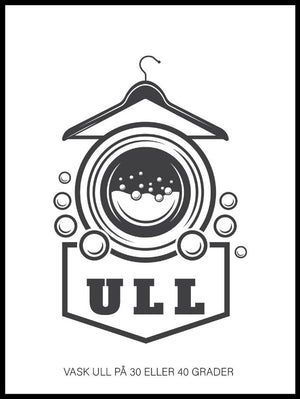 Vaskeplakat ull - Plakatbar.no
