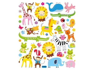 Ville dyr stickers - Klistremerker - Plakatbar.no