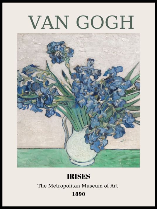Vincent Van Gogh - Iriser - Plakat og lærred