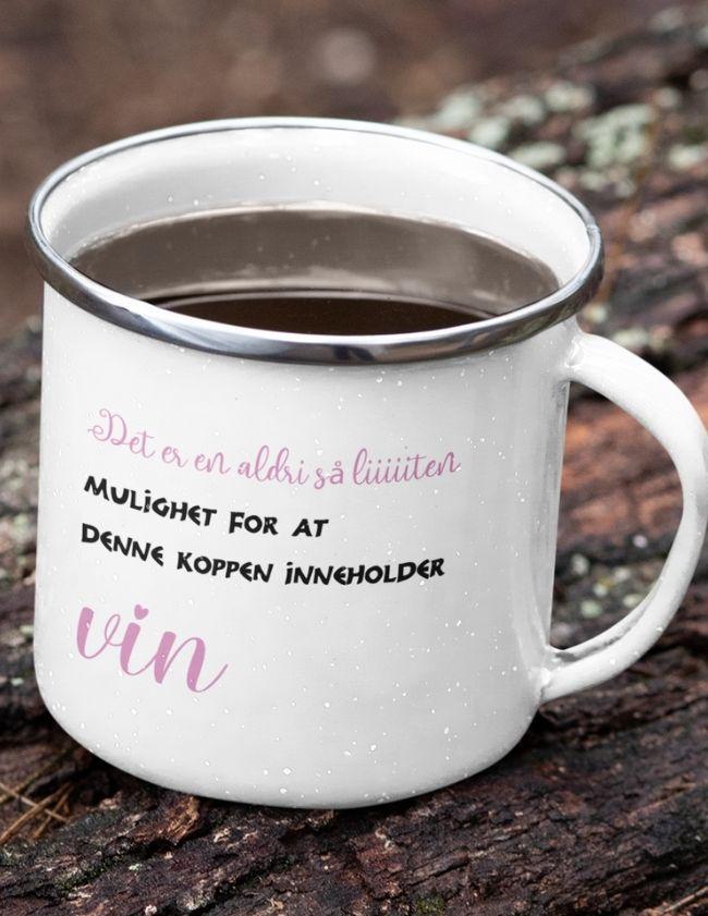The wine cup - Enamel cup with silver rim