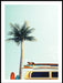 Vintage car at beach - Poster - Plakatbar.no