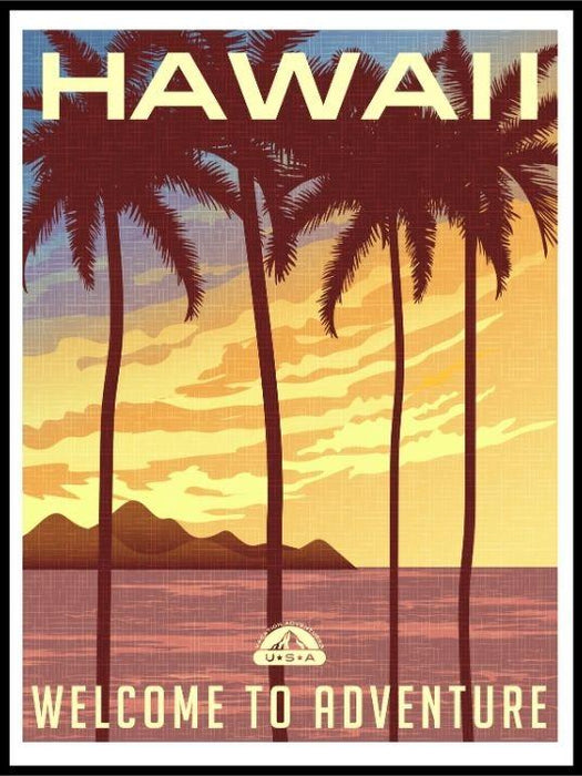 Vintage Hawaii Poster - Plakatbar.no