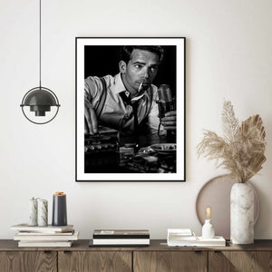 Vintage radio and smoke - Poster - Plakatbar.no
