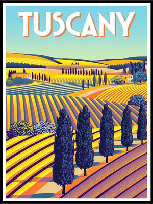 Vintage Tuscany Poster - Plakatbar.no