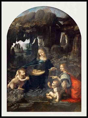 Virgin of the rocks, Leonardo da Vinci- Plakat - Plakatbar.no