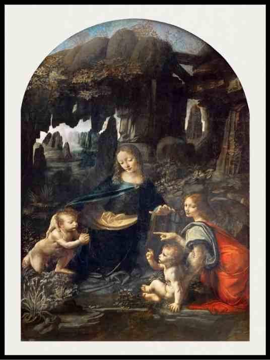 Virgin of the rocks, Leonardo da Vinci- Poster