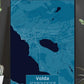 Volda - Stedsplakat Pastel Purple - Plakatbar.no