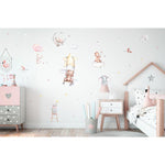 Wall stickers barnerom - Bamser-kosedyr - Plakatbar.no
