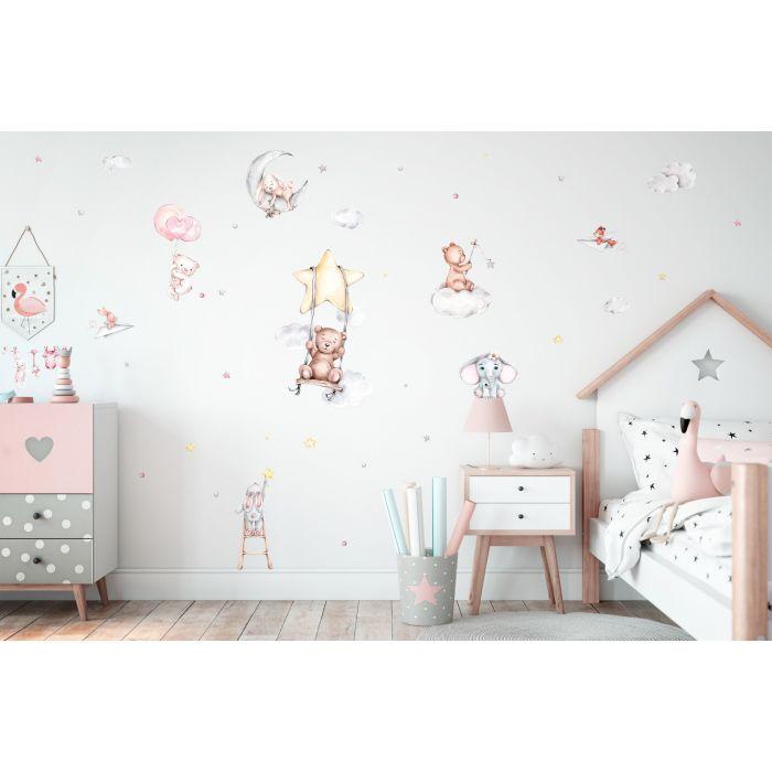 Wall stickers barnerom - Bamser-kosedyr - Plakatbar.no