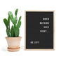 When Nothing Goes Right - Go Left plakat - Plakatbar.no