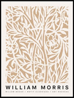 William Morris - beige flowers poster - Plakatbar.no