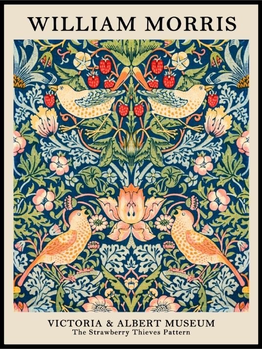 William Morris - birds and flowers - Plakatbar.no