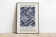 William Morris Blue Flowers Poster - Plakatbar.no