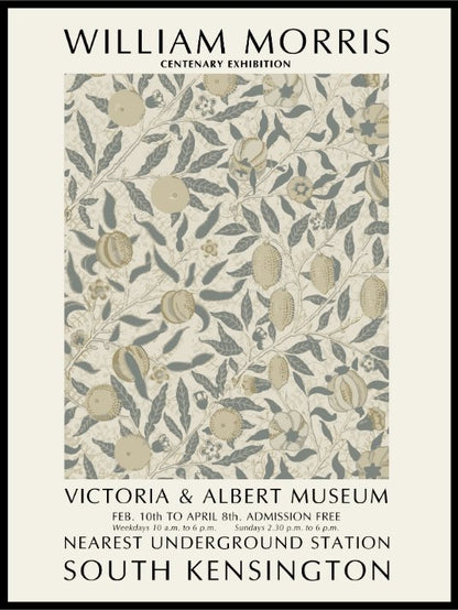 William Morris Exhibition Poster - Plakatbar.no