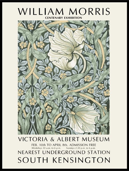 William Morris Floral Mix Poster