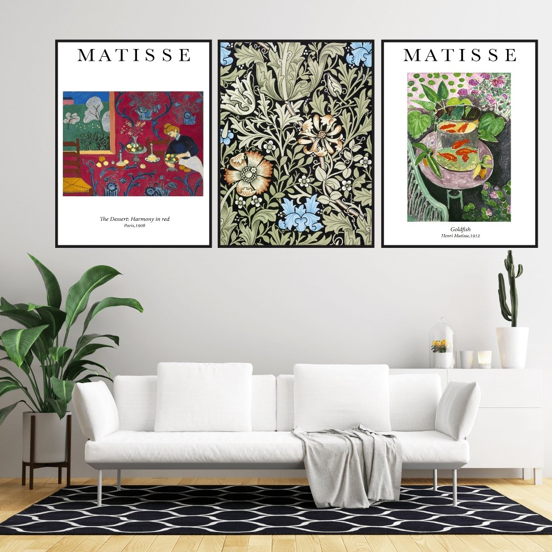 William Morris Floral Wall Poster - Plakatbar.no