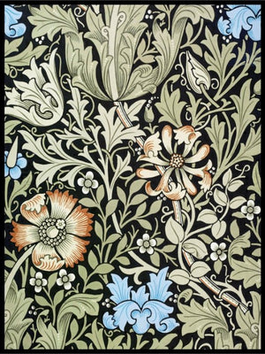 William Morris Floral Wall Poster - Plakatbar.no