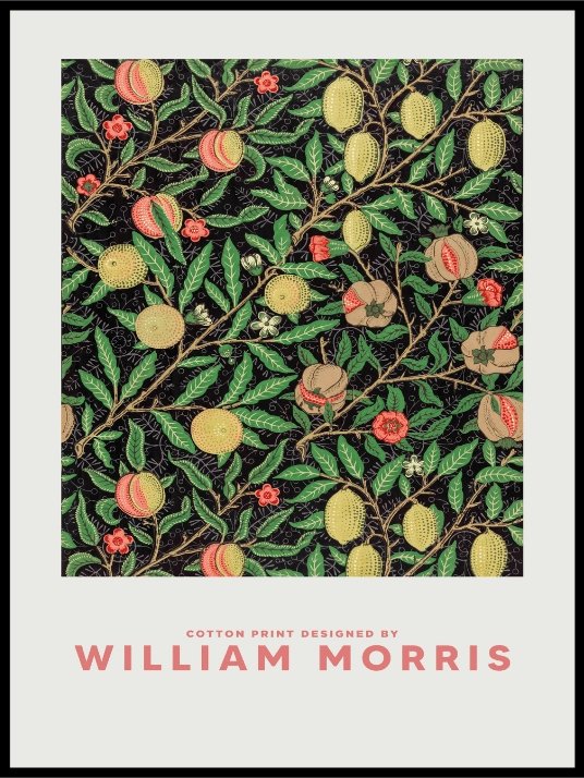 William Morris Fruits Poster