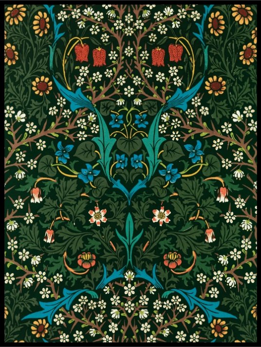 William Morris Leaves Pattern Poster