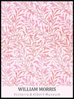 William Morris - pink flowers poster - Plakatbar.no