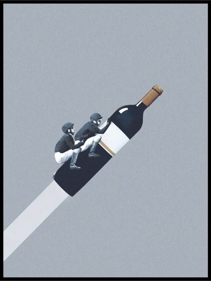 Wine rocket poster - Plakatbar.no