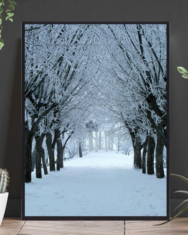 Winter alley poster - Plakatbar.no