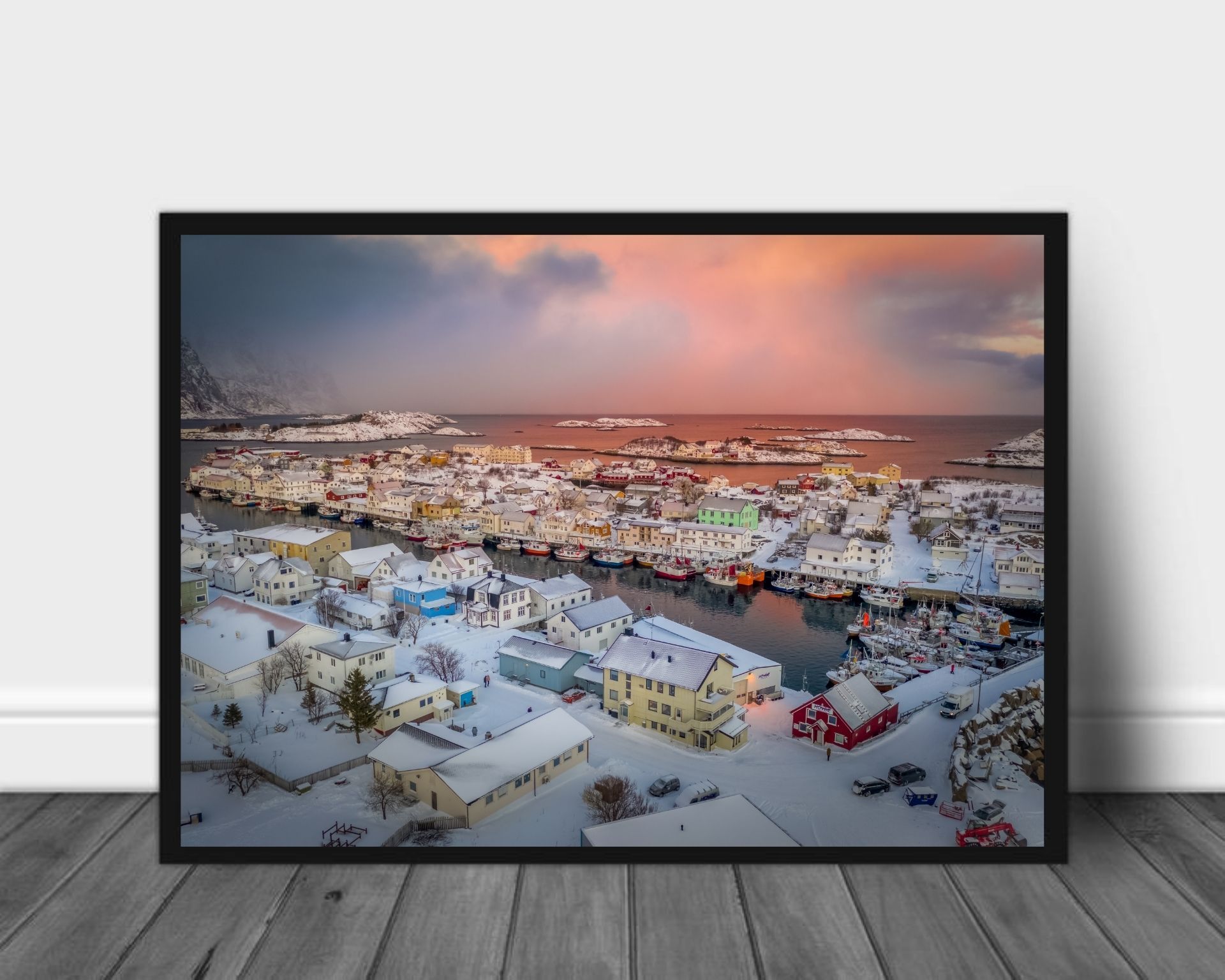 Winter in Henningsvær poster - Plakatbar.no