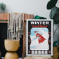 Winter in Norway - Vintage skiplakat - Plakatbar.no