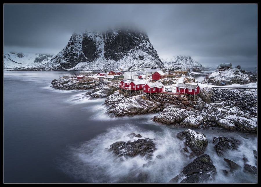 Winter Lofoten Islands poster